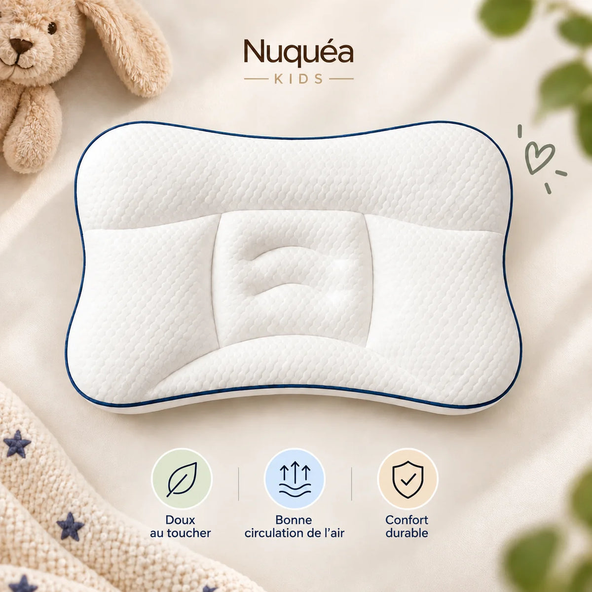 Nuquéa Kids — L'oreiller pensé pour sa nuque